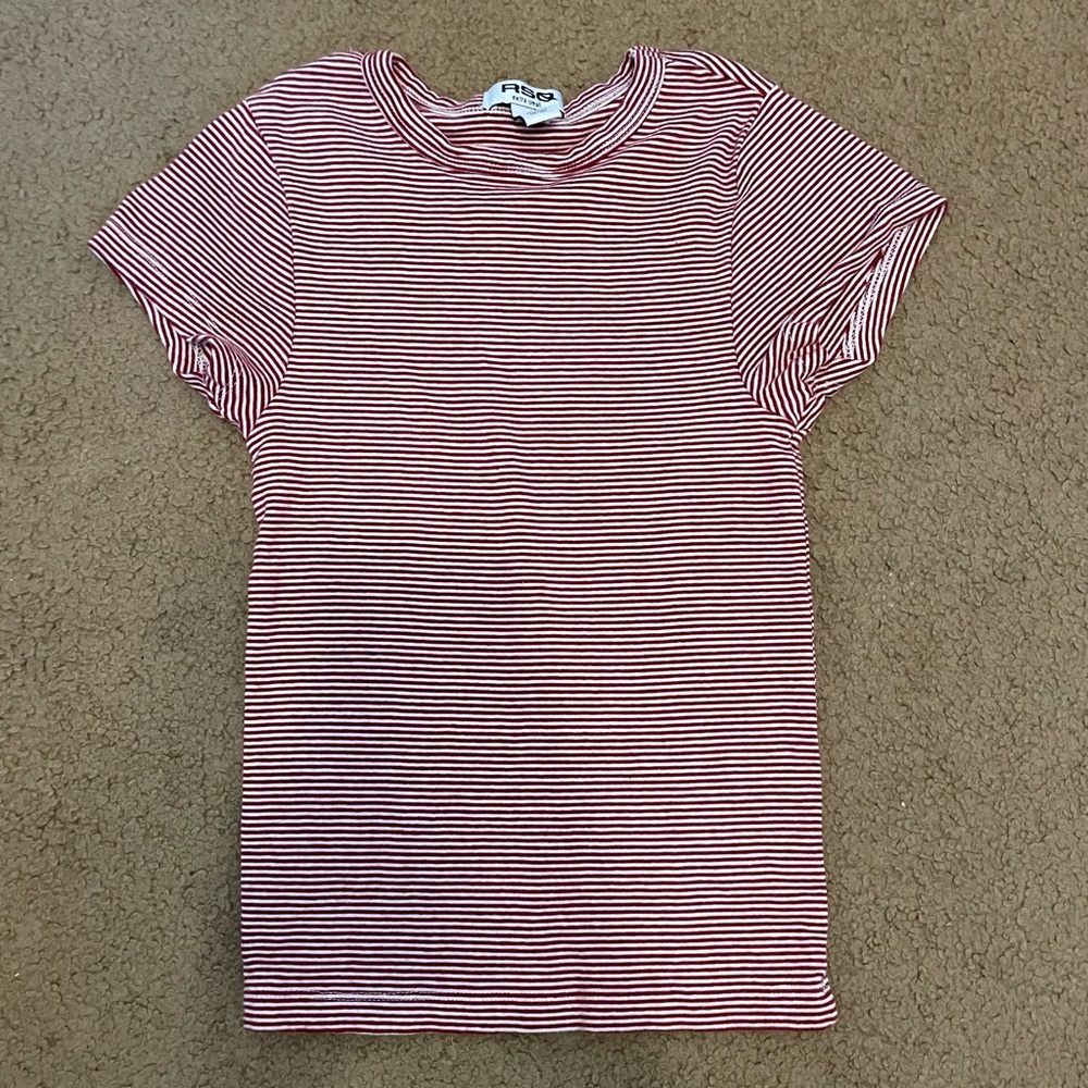 Striped cropped t-Shirt